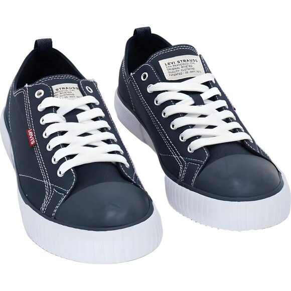 Levi's Anikin Canvas Sneaker Navy Lace Up Casual Shoes Men's US 10.5 - Picture 4 of 6